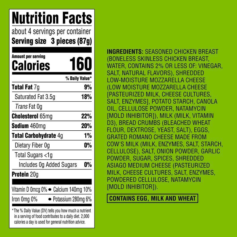 slide 5 of 5, Three Cheese Chicken Meatballs - 12oz - Good & Gather™, 12 oz