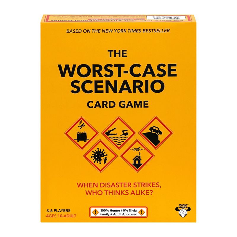 slide 1 of 12, Moose Games The Worst-Case Scenario Card Game, 1 ct