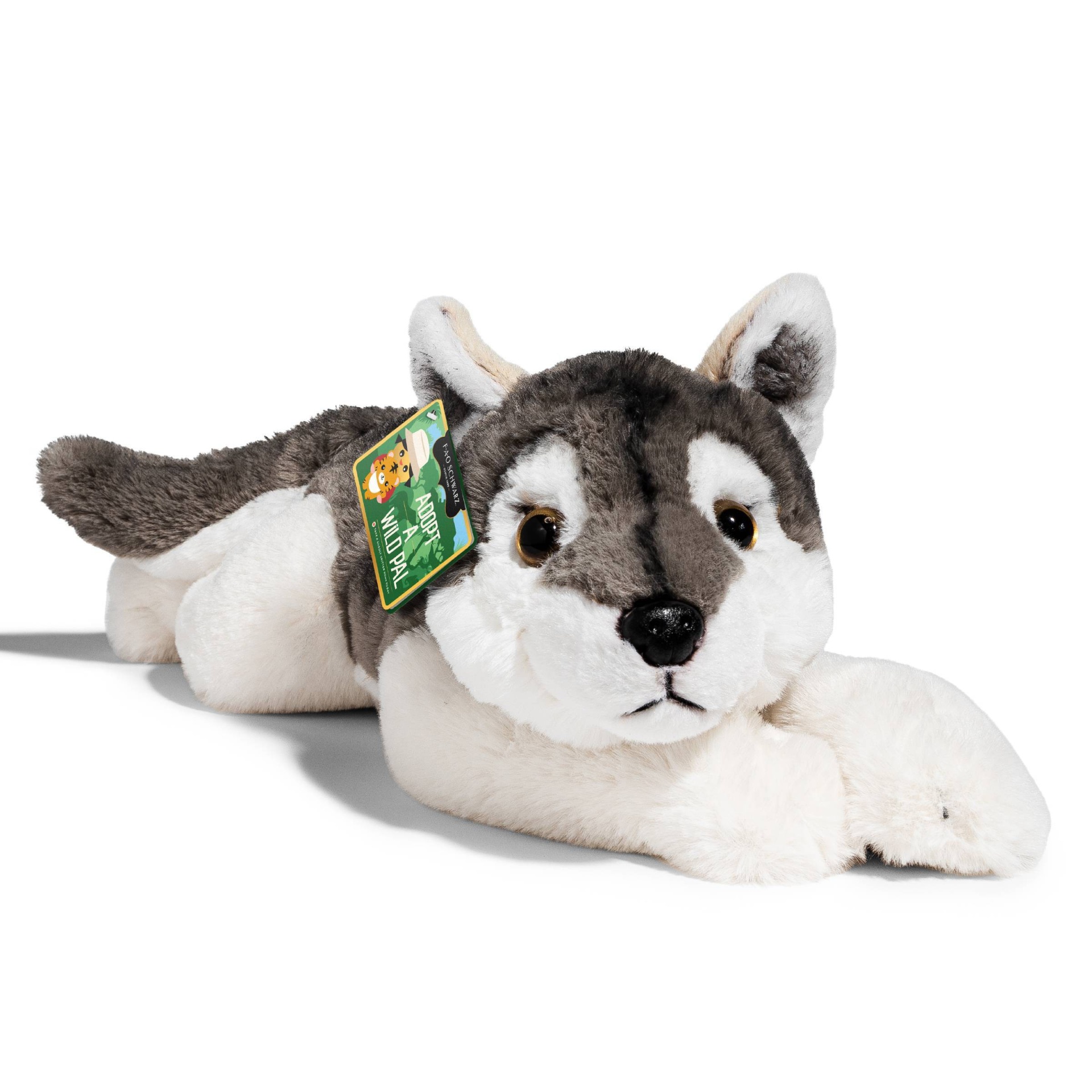 fao schwarz wolf plush