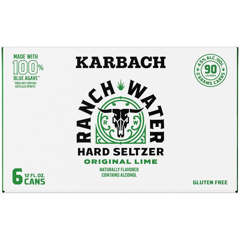 slide 4 of 10, Karbach Brewing Co. Karbach Ranch Water Hard Selzter - 6pk/12 fl oz Cans, 6 ct; 12 fl oz