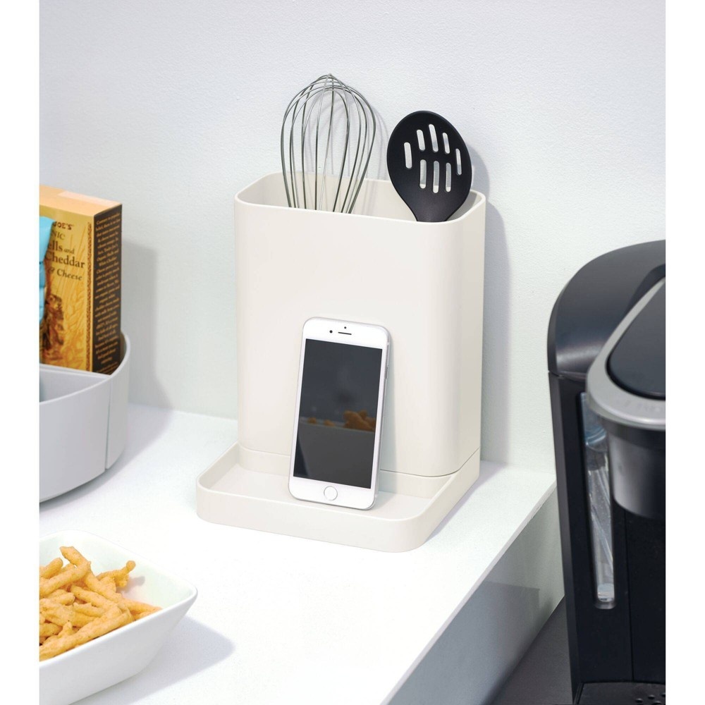 slide 3 of 5, iDESIGN Utensil & Spice Caddy - Coconut, 1 ct