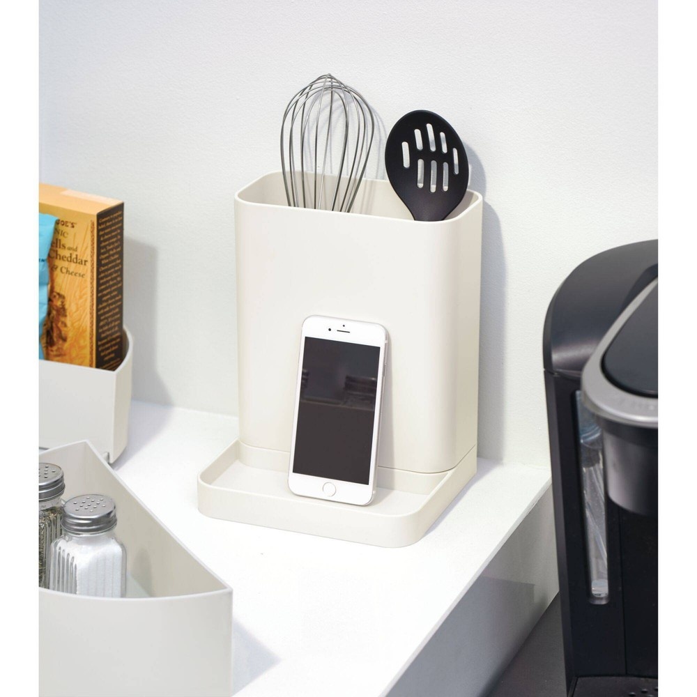 slide 4 of 5, iDESIGN Utensil & Spice Caddy - Coconut, 1 ct