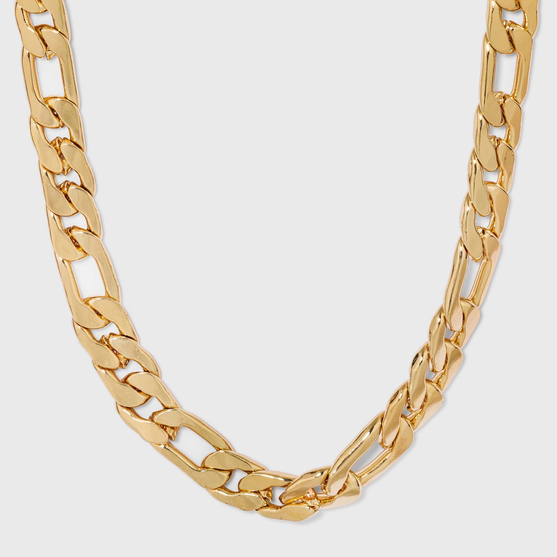 slide 1 of 3, Gold Curb Chain Necklace - A New Day Gold, 1 ct