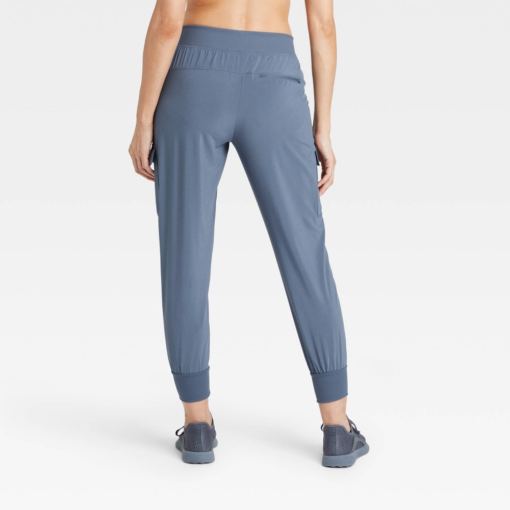slide 5 of 6, Women's Stretch Woven Cargo Pants - All in Motion Dusty Blue XL, 1 ct