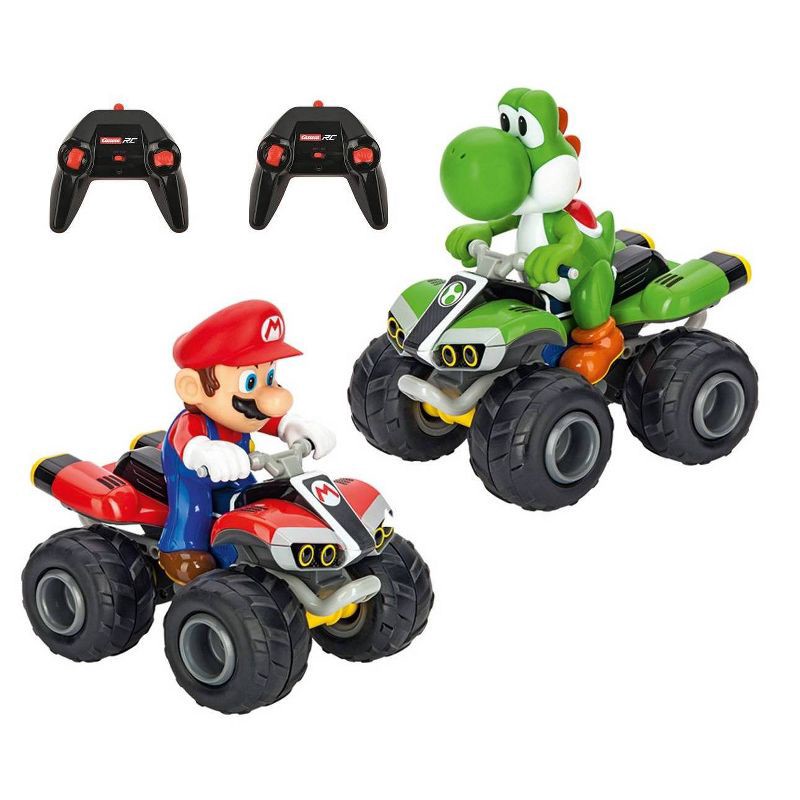 slide 1 of 5, Carrera RC Mario Kart Quad Twin Pack - Mario and Yoshi, 1 ct