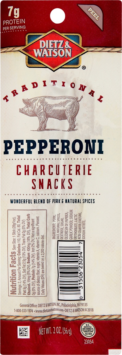 slide 6 of 9, Dietz & Watson Traditional Pepperoni Charcuterie Snacks 2 oz, 2 oz