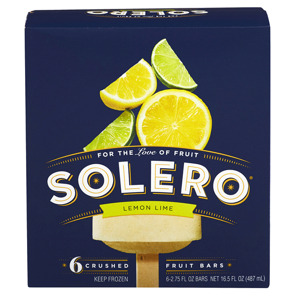 slide 1 of 1, Solero Frozen Crushed Fruit Bars, 16.5 oz