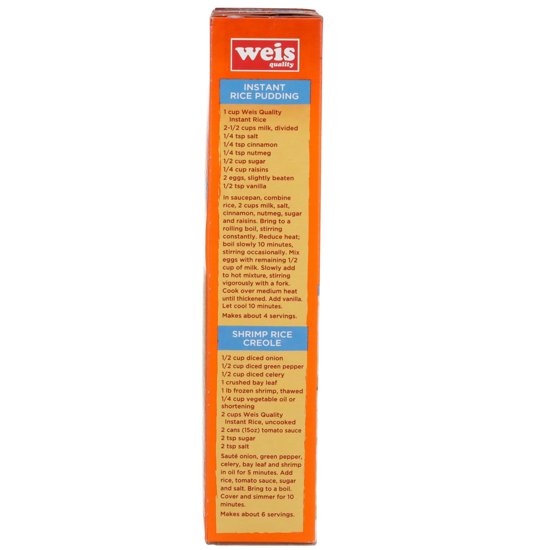 slide 4 of 6, Weis Quality White Long Grain Instant Rice, 28 oz