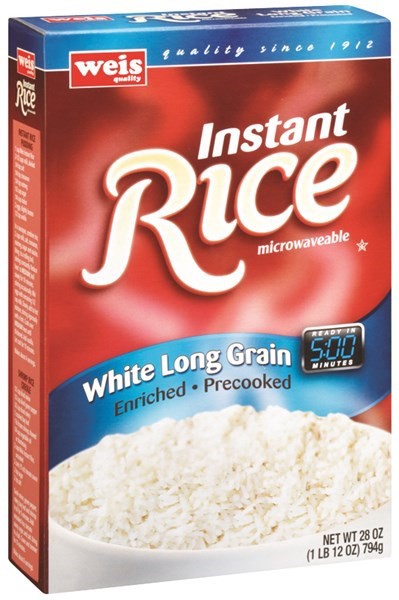 slide 1 of 6, Weis Quality White Long Grain Instant Rice, 28 oz