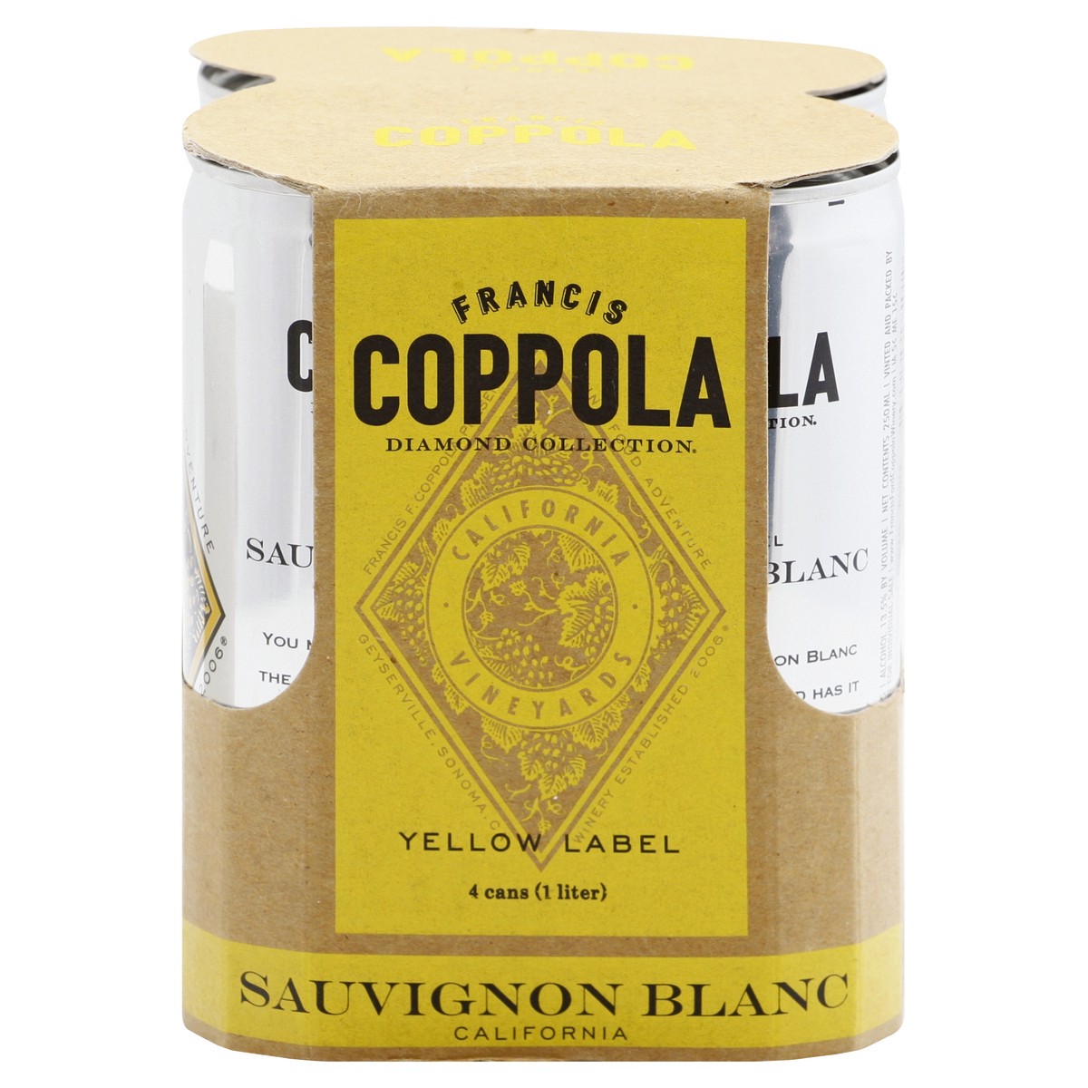 slide 9 of 10, FRANCIS COPPOLA California Sauvignon Blanc 4 ea, 4 ct