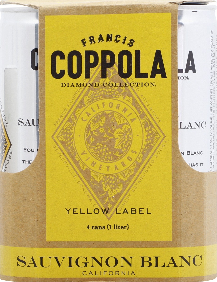 slide 8 of 10, FRANCIS COPPOLA California Sauvignon Blanc 4 ea, 4 ct