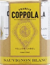 Francis Coppola Sauvignon Blanc California Yellow Label 4 pk
