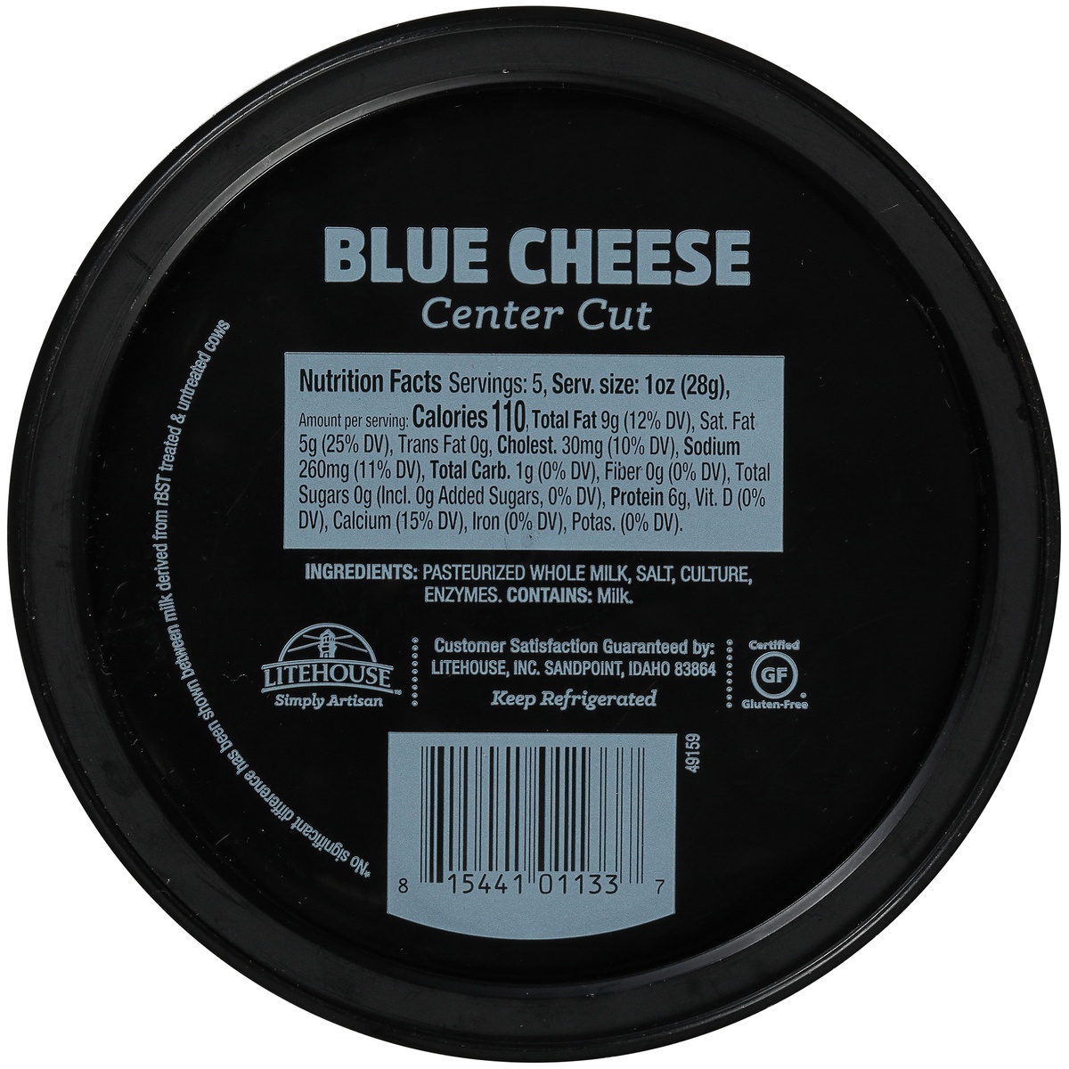 slide 2 of 7, Litehouse Simply Artisan Reserve Blue Cheese Center Cut, 5 oz