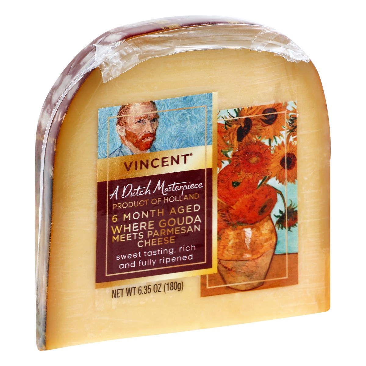 slide 8 of 9, A Dutch Masterpiece Vincent Where Gouda Meets Parmesan Cheese 6.35 oz, 6.35 oz