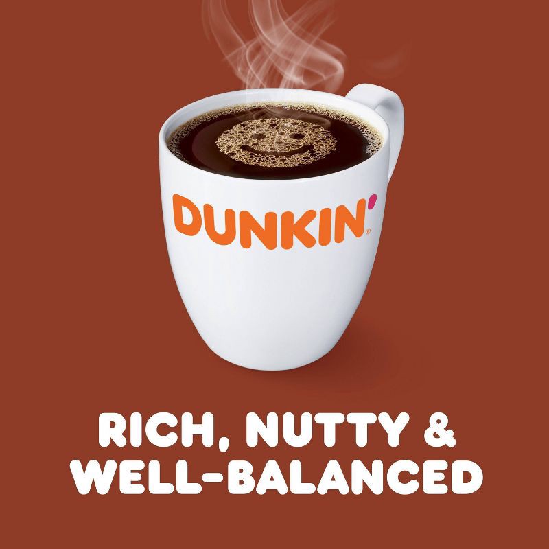 slide 6 of 7, Dunkin' Donuts Dunkin' Hazelnut Flavored Medium Roast Ground Coffee – 18oz, 18 oz