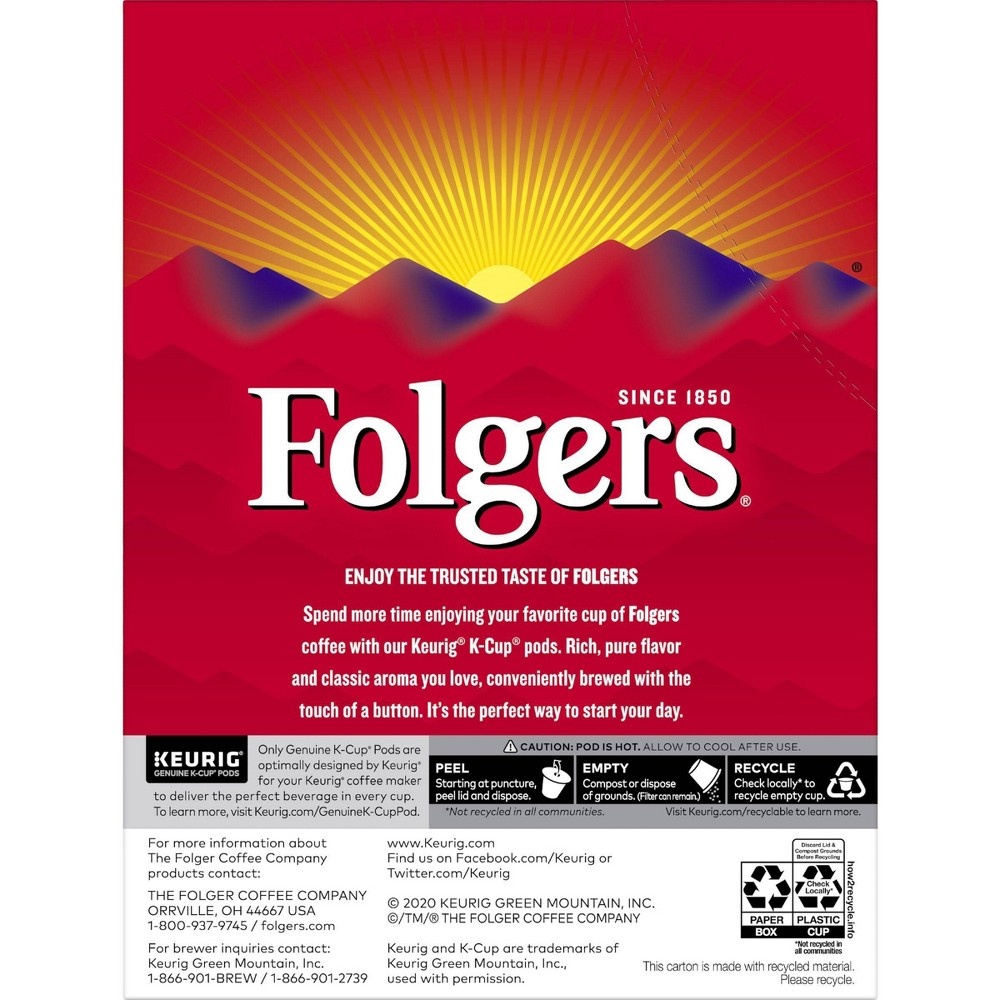 Folgers half clearance caff k cups