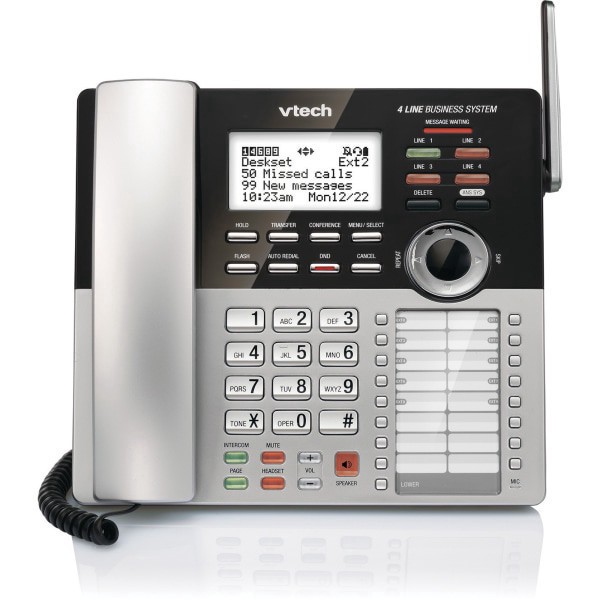 slide 4 of 5, VTech Dect 6.0 Expansion Deskset For VTech Small Business Main Console, Cm18245, 1 ct