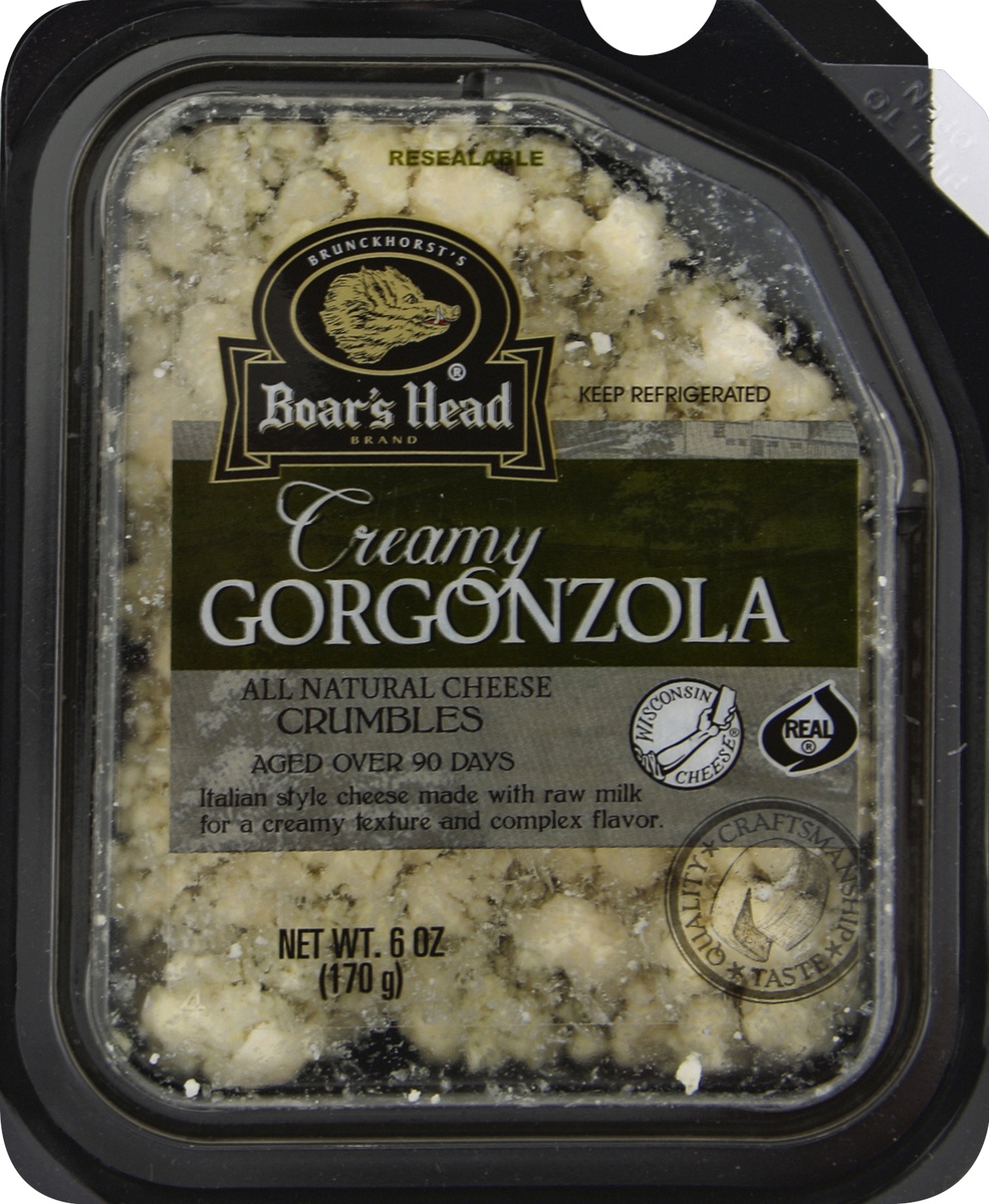 slide 5 of 7, Boar's Head Creamy Gorgonzola Cheese, 1 ct