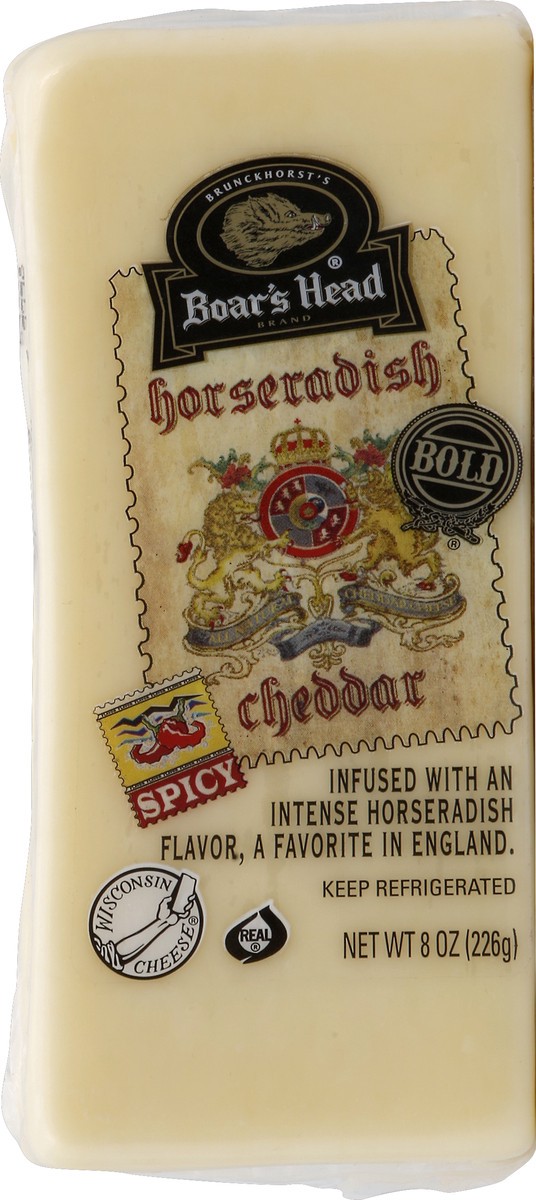 slide 4 of 7, Boar's Head Bold Horseradish Cheddar Cheese, 1 ct