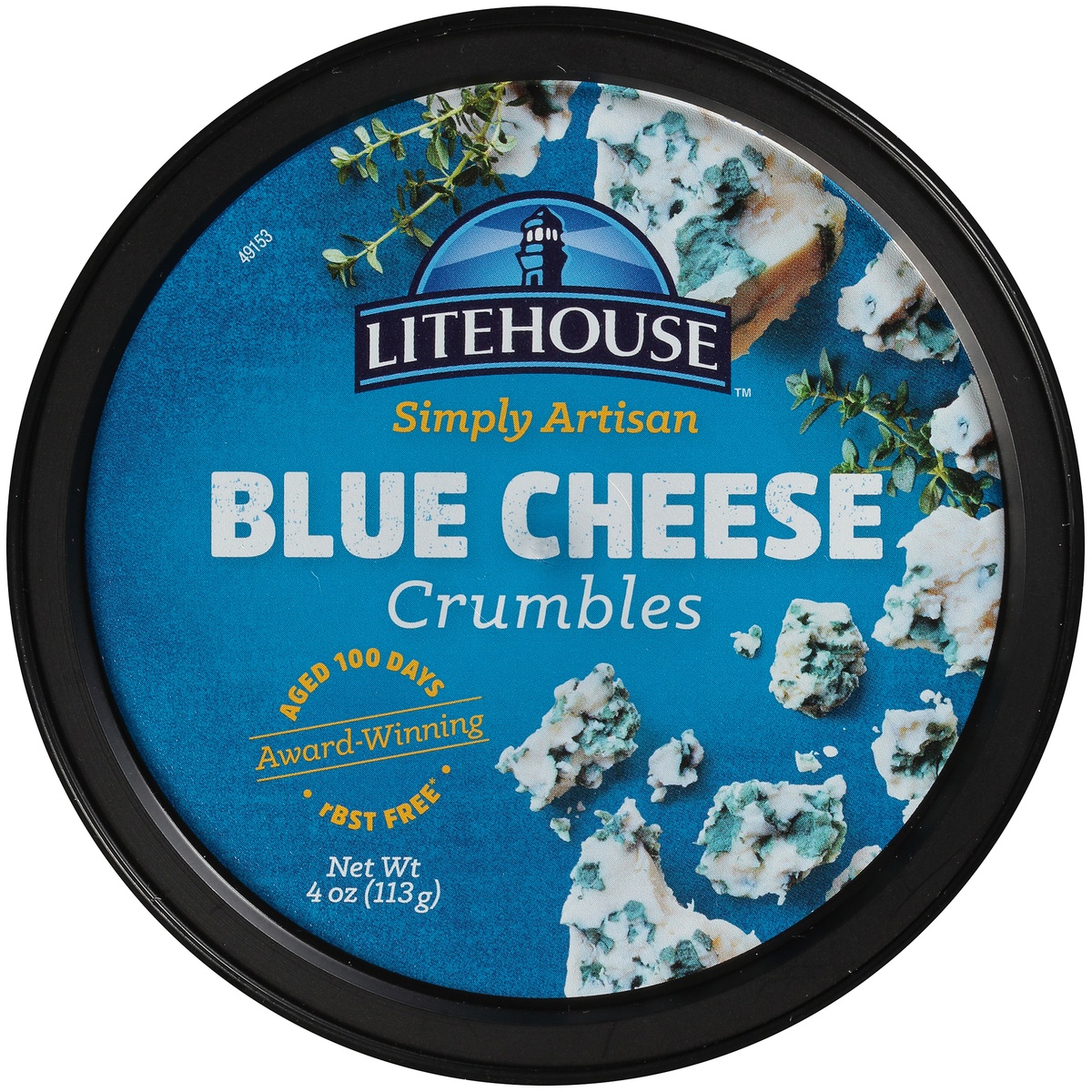 slide 3 of 7, Litehouse Simply Artisan Blue Cheese Crumbles 4 oz. Tub, 