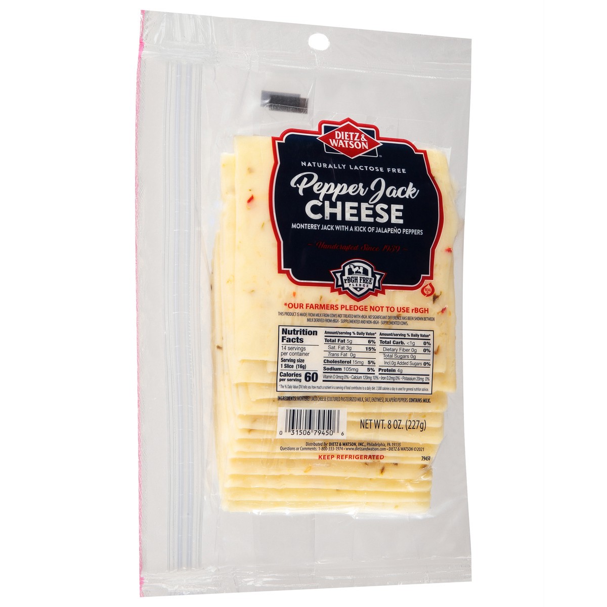 slide 2 of 9, Dietz & Watson Cheese Monterey Jack With Jalapeno - 8 Oz, 