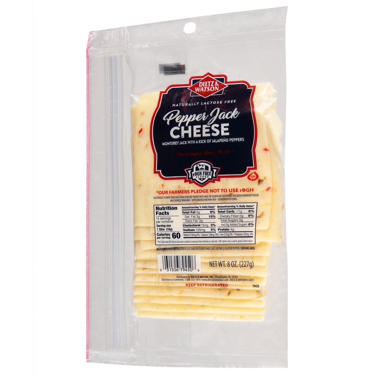slide 3 of 9, Dietz & Watson Cheese Monterey Jack With Jalapeno - 8 Oz, 