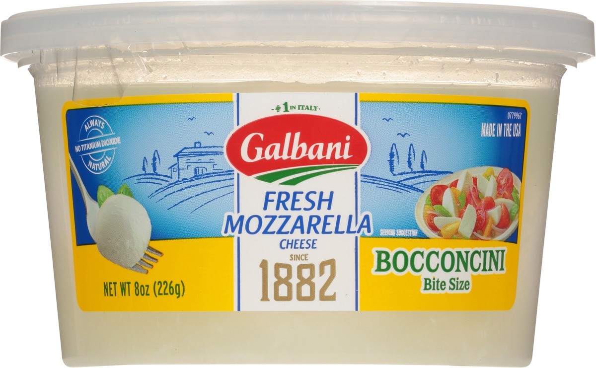 slide 6 of 9, Galbani Bocconcini Fresh Mozzarella Cheese Bite Size 8 oz, 8 oz