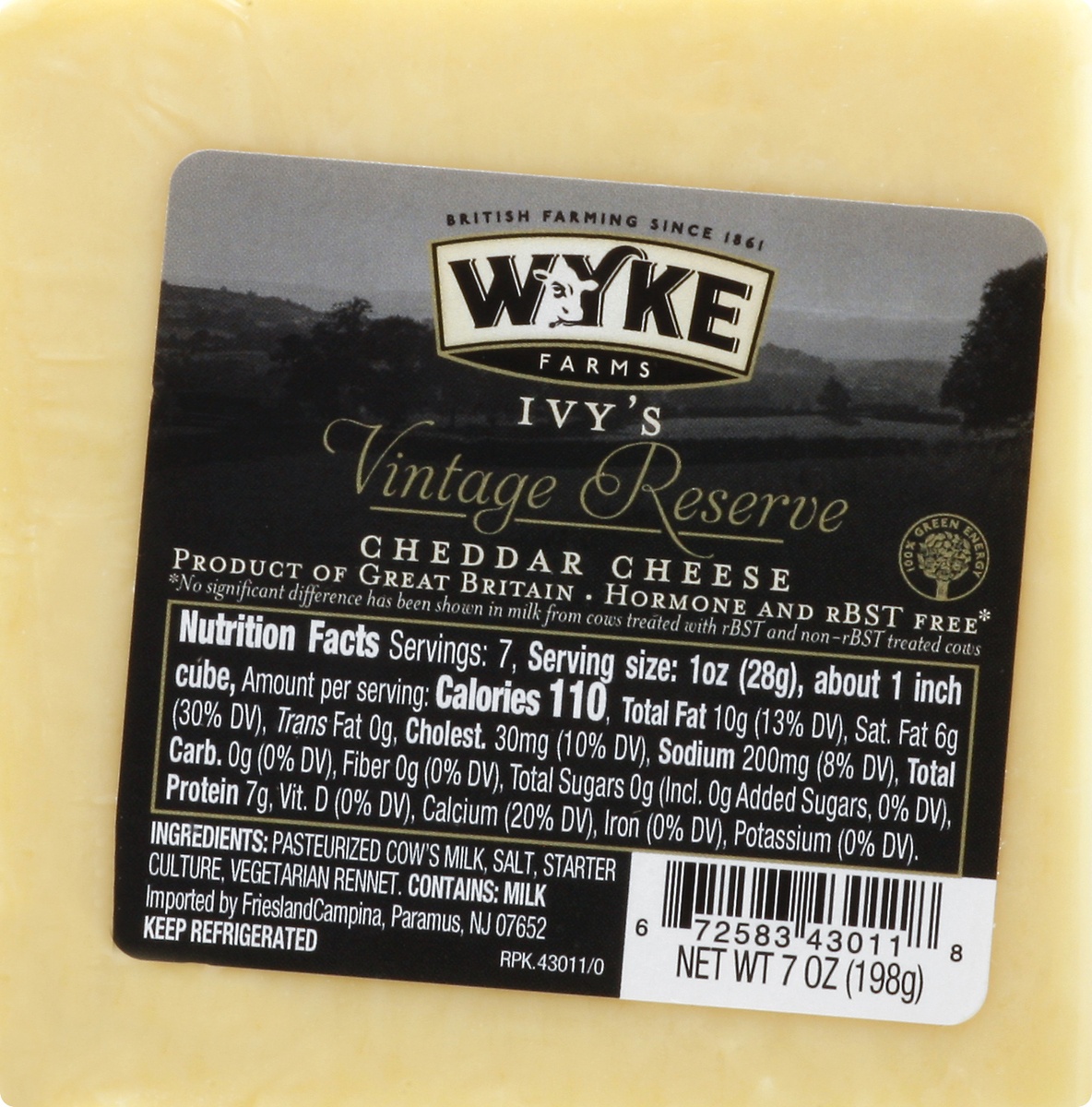 slide 3 of 9, Wyke Farm's Vintage Reserve Cheddar Cheese 7 oz, 7 oz