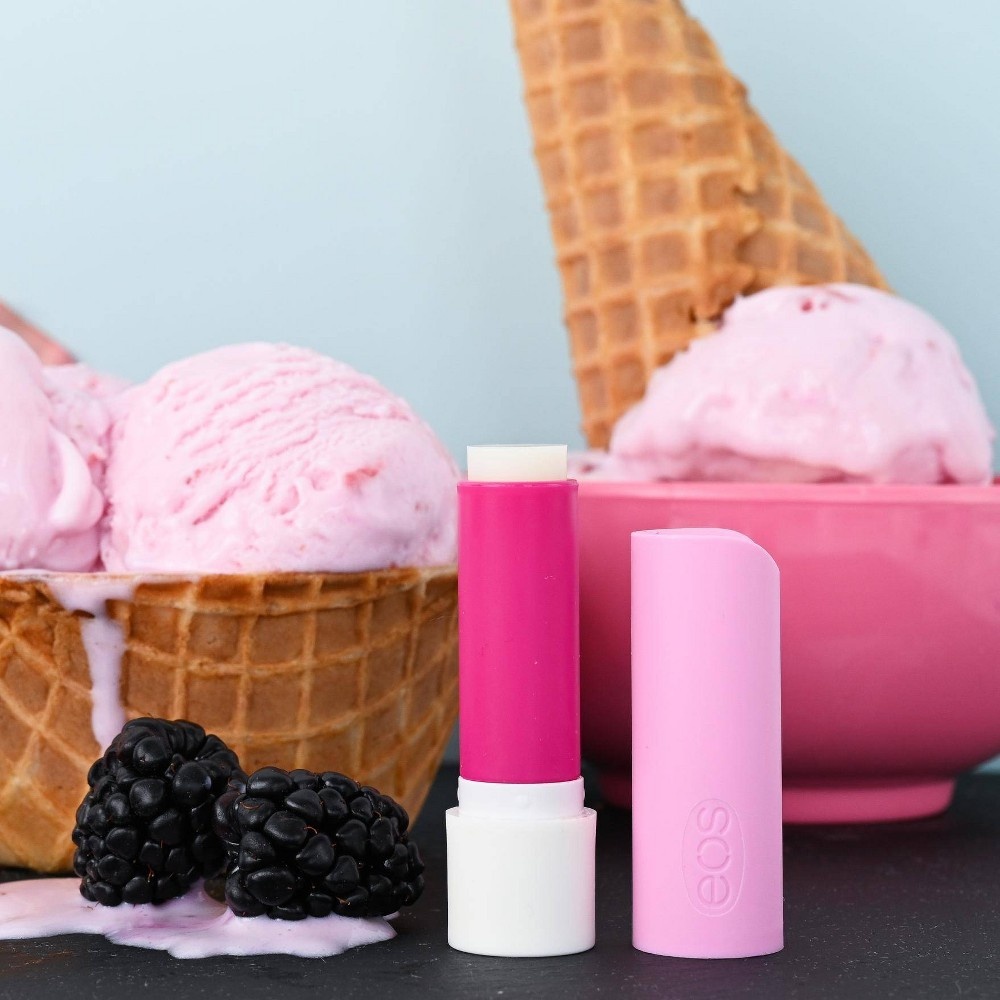 slide 4 of 5, eos Peppermint Fluff & Blackberry Hibiscus Lip Balm Stick - 2pk/0.28oz, 2 ct; 0.28 oz