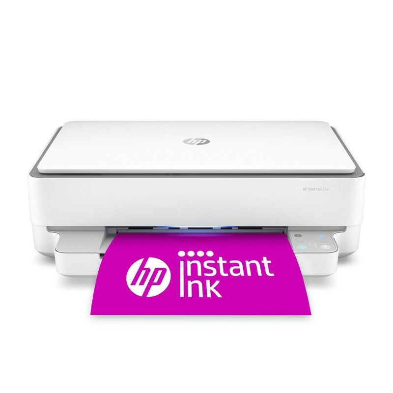 slide 1 of 11, HP Inc. HP ENVY 6055e Wireless All-In-One Color Printer, Scanner, Copier with Instant Ink and HP+ (223N1A), 1 ct