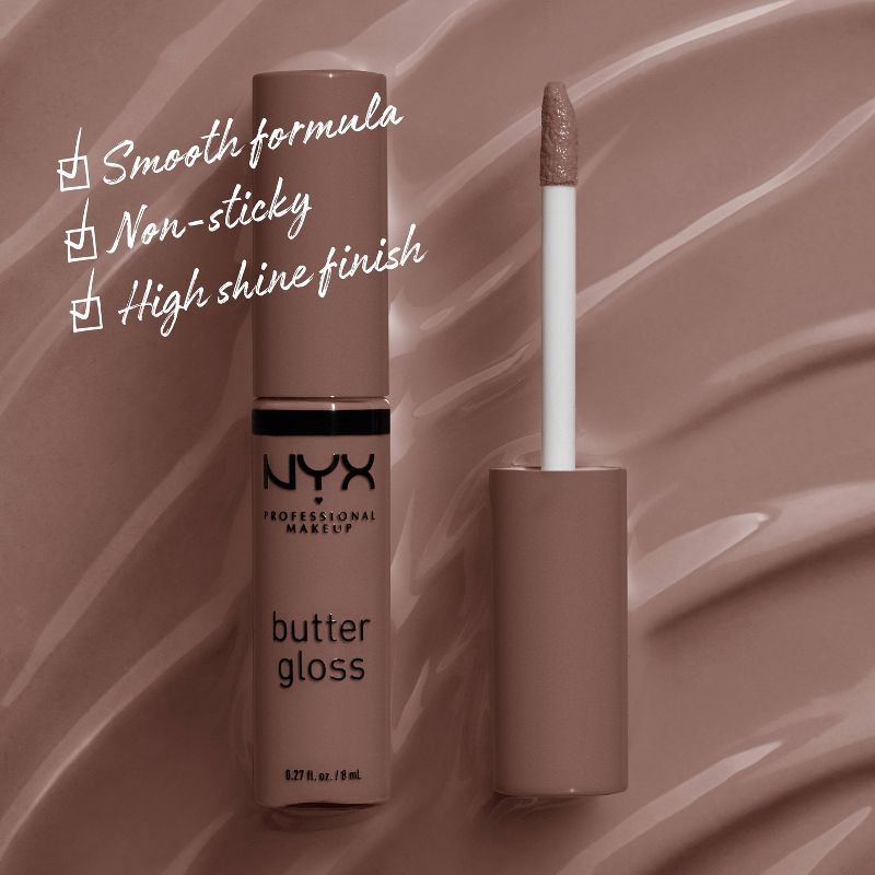 slide 4 of 8, NYX Professional Makeup Butter Lip Gloss - 48 Cinnamon Roll - 0.27 fl oz, 0.27 fl oz