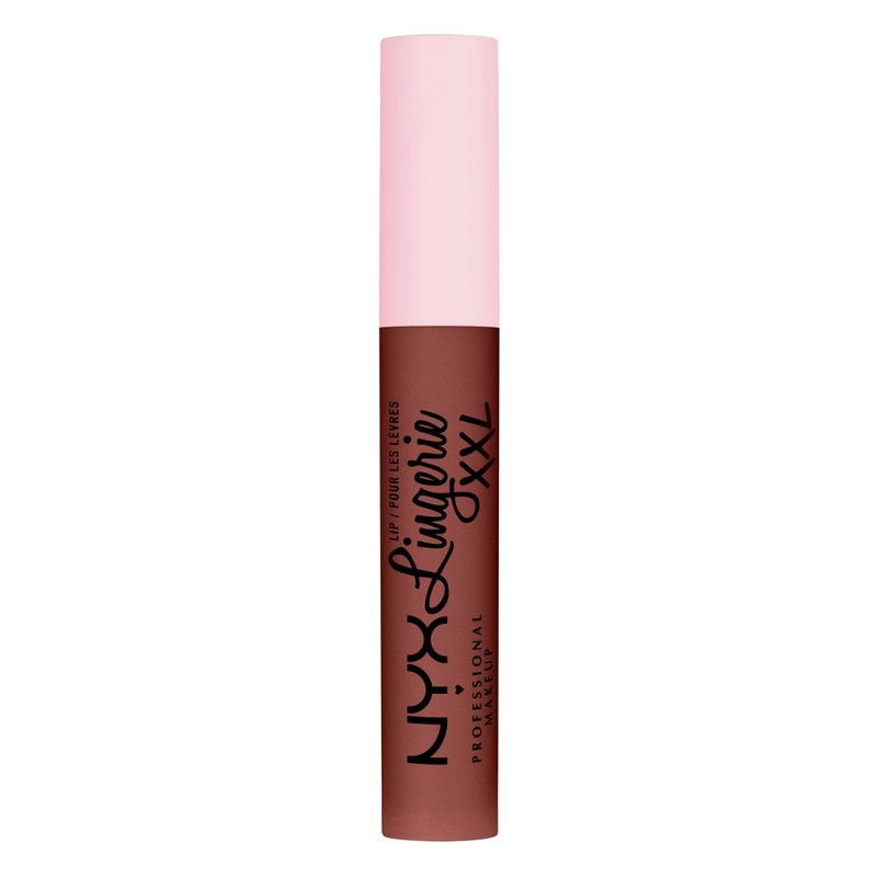 slide 2 of 9, NYX Professional Makeup Lip Lingerie XXL Smooth Matte Liquid Lipstick - 16hr Longwear - 10 Low Cut - 0.13 fl oz, 0.13 fl oz