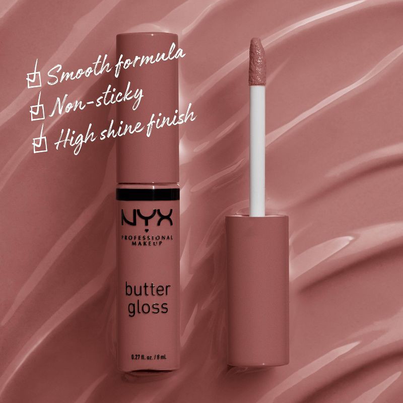 slide 3 of 8, NYX Professional Makeup Butter Lip Gloss - 47 Spiked Toffee - 0.27 fl oz, 0.27 fl oz