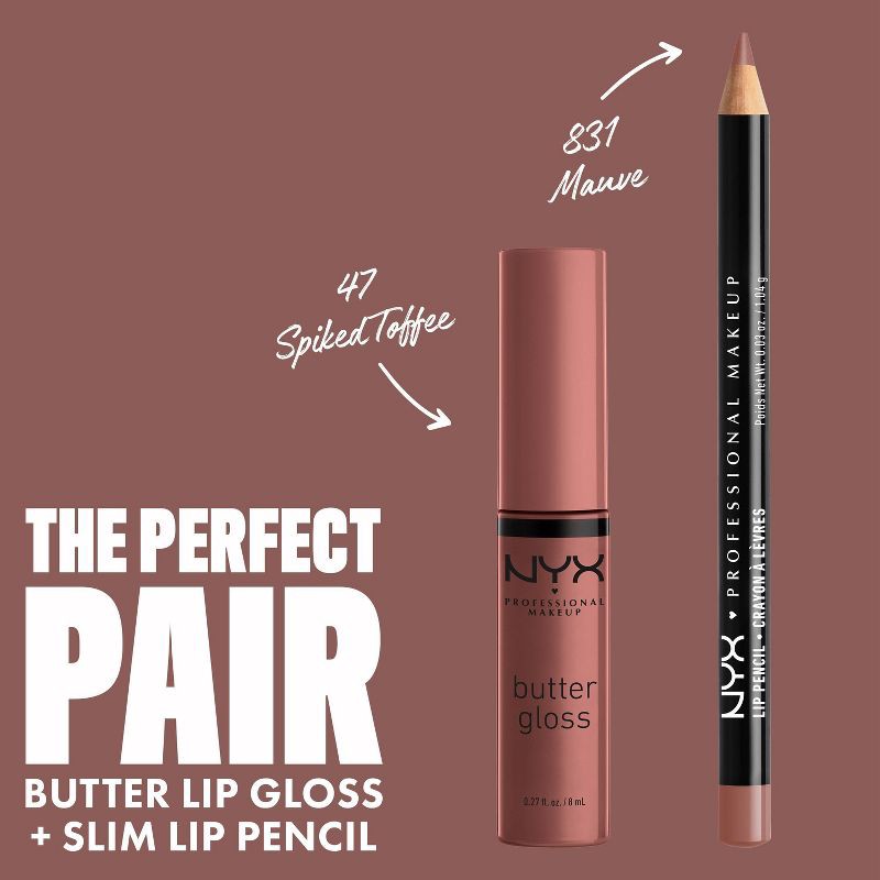 slide 4 of 8, NYX Professional Makeup Butter Lip Gloss - 47 Spiked Toffee - 0.27 fl oz, 0.27 fl oz