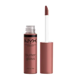 NYX Professional Makeup Butter Lip Gloss - 47 Spiked Toffee - 0.27 fl oz: Shine Enhancing, Medium Tones, Liquid, Single
