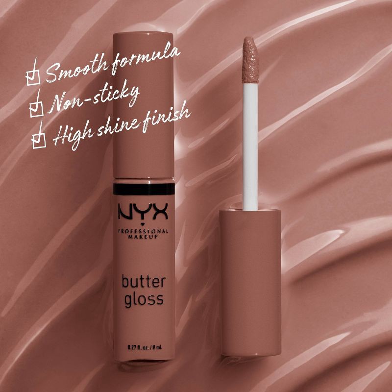 slide 2 of 9, NYX Professional Makeup Butter Lip Gloss - 46 Butterscotch - 0.27 fl oz, 0.27 fl oz