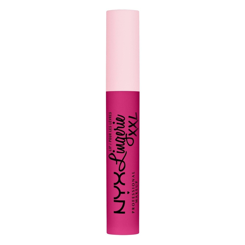 slide 2 of 9, NYX Professional Makeup Lip Lingerie XXL Smooth Matte Liquid Lipstick - 16hr Longwear - 19 Pink Hit - 0.13 fl oz, 0.13 fl oz