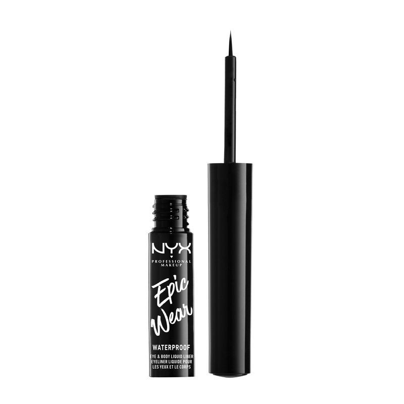 slide 1 of 3, NYX Professional Makeup Epic Wear Metallic Liquid Liner Long-lasting Waterproof Eyeliner - Black Metal - 0.12 fl oz, 0.12 fl oz