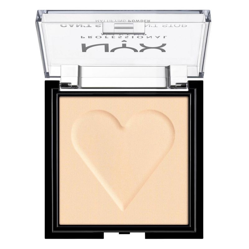 slide 2 of 5, NYX Professional Makeup Can't Stop Won't Stop Mattifying Pressed Powder - 01 Fair - 0.21oz, 0.21 oz