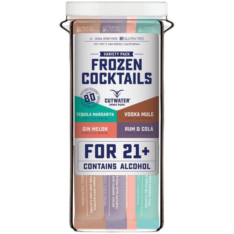 slide 1 of 1, Cutwater Spirits Frozen Cocktail Pops Variety, 40.8 fl oz