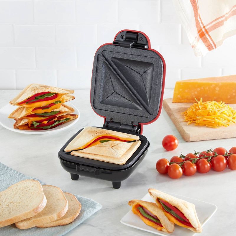 slide 4 of 6, Dash Pocket Sandwich Maker - Red, 1 ct
