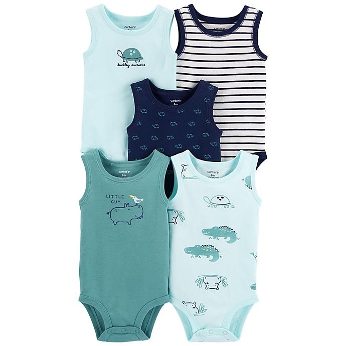 slide 1 of 1, Carter's Tank Bodysuits, 5 ct