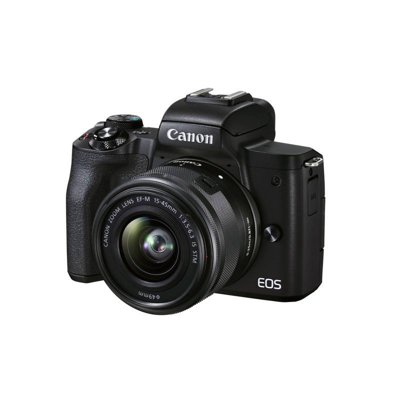 slide 1 of 1, Canon EOS M50 Mark II Mirrorless Camera with EF-M 15-45mm f/3.5-6.3 IS STM Zoom Lens - Black, 1 ct