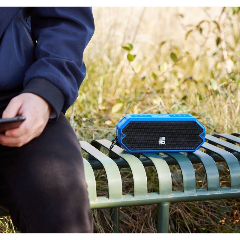 slide 2 of 9, Altec Lansing HydraBlast Waterproof Bluetooth Speaker - Royal Blue, 1 ct