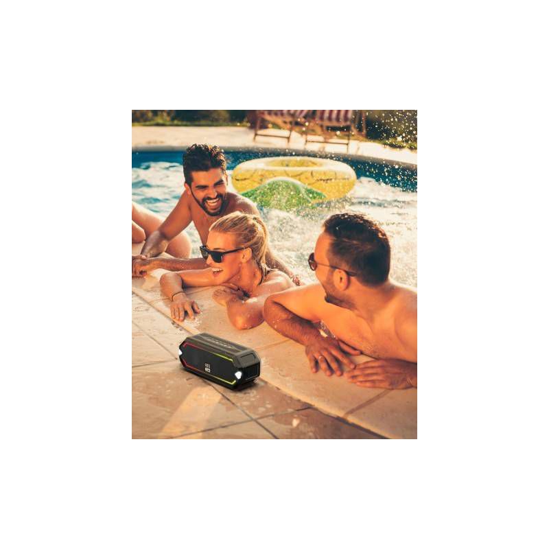 slide 10 of 10, Altec Lansing HydraJolt Waterproof Bluetooth Speaker - Black, 1 ct