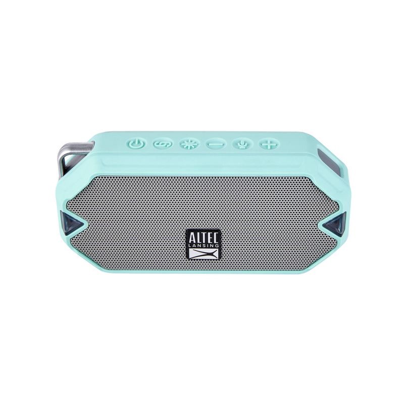 slide 3 of 7, Altec Lansing HydraMini Waterproof Bluetooth Speaker - Mint, 1 ct