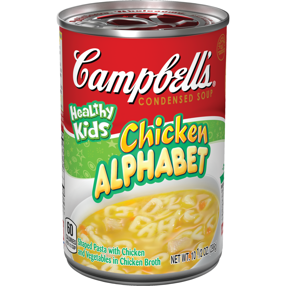 slide 1 of 1, Campbell's Condensed Healthy Kids Chicken Alphabet Soup, 10.5 oz