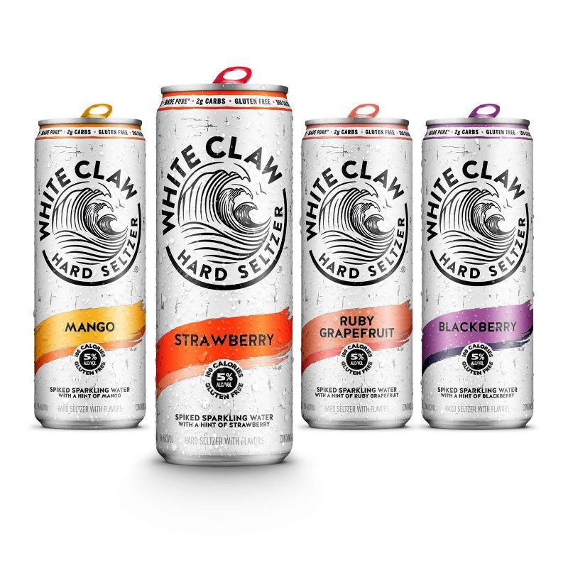 slide 3 of 6, White Claw Hard Seltzer Variety Pack #3 - 12pk/12 fl oz Cans, 3 x 12 ct, 12 fl oz