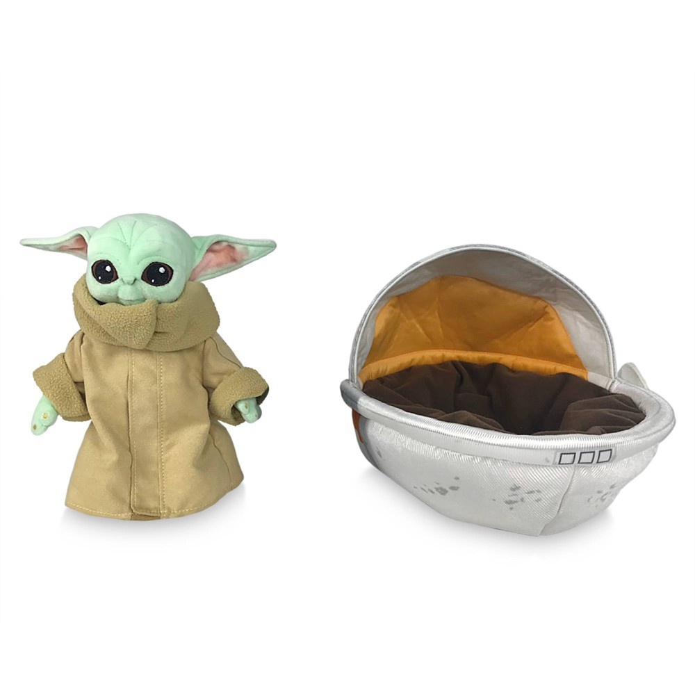 slide 2 of 5, Disney Star Wars: The Mandalorian 7.5in The Child Grogu Plush in Hover Pram, 1 ct