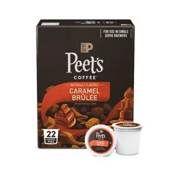 Peet's Coffee Caramel Brûlée Medium Roast Single Serve Coffee Pods - 22ct
